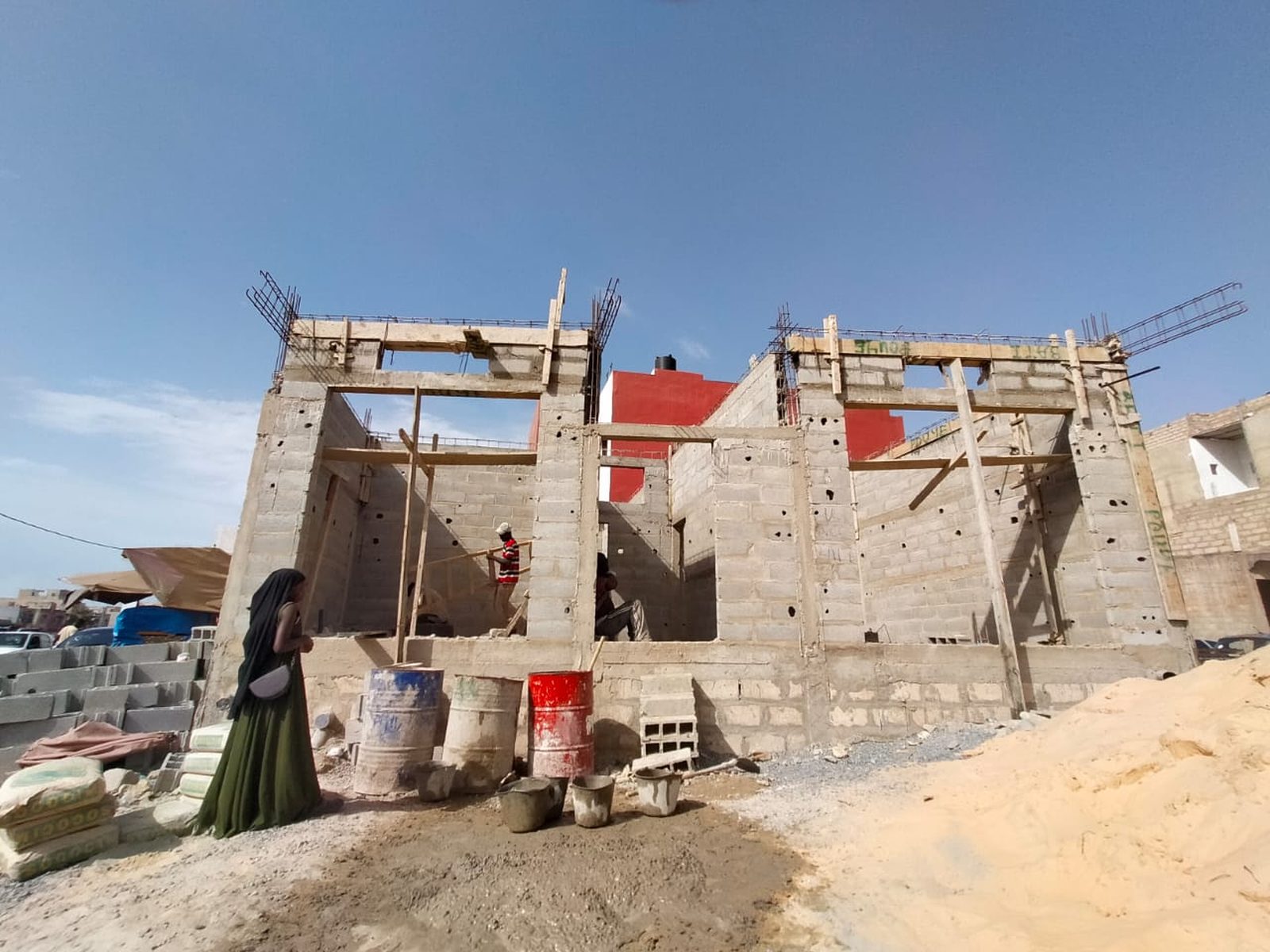 Chantier Bati Pouye à Keur Mbaye Fall